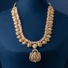 Paisley Kundan Gold Haram with lakshmi Pendant