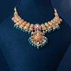 Nakshi Kudan with Lakshmi Pendant Necklace