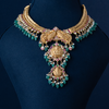 Nakshi Kudan with double  Lakshmi Pendant Necklace