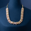 Ruby Peacock Nakshi Necklace with Pendant